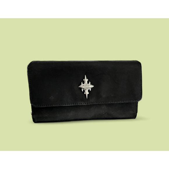 Harley Davidson black nylon tri-fold wallet - Picture 1 of 8